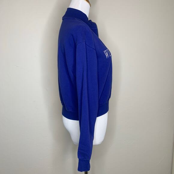 Williamsburg New York Cropped 1/4 Zip Sweatshirt Sz Small - Picture 4 of 8